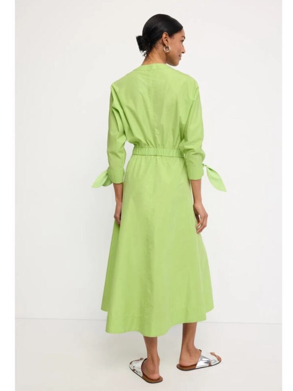 3.1 Phillip Lim Poplin V Neck Midi Dress, Size: 14 - Picture 2 of 13